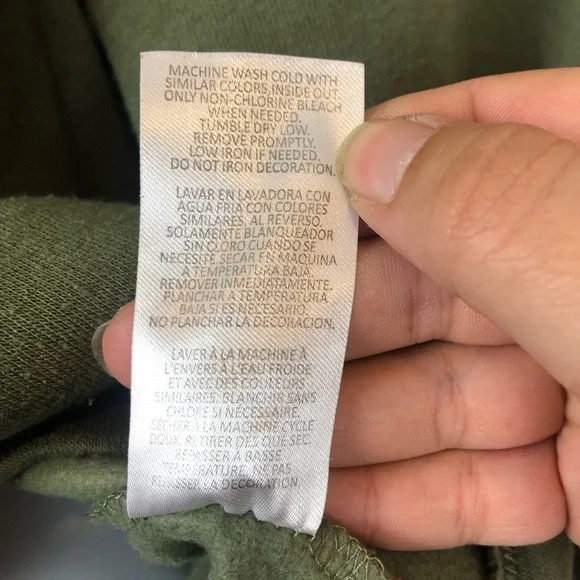 Dickies Green Long Sleeve Hooded Crop Pullover - Picture 6 of 8